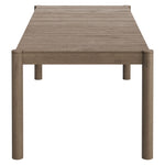 Eleni 89-Inch Outdoor Teak Wood Dining Table in Weathered Gray