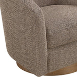 Modra Swivel Accent Chair in Brown