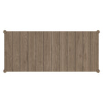 Eleni 89-Inch Outdoor Teak Wood Dining Table in Weathered Gray