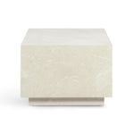 Romy 47" Coffee Table in Cream Travertine
