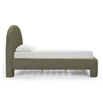 Orphea King Boucle Bed in Kale Green