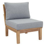 Marina 6 Piece Outdoor Teak Set in Natural Gray