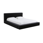 Olafur Linen King Bed in Black