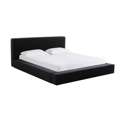 Olafur Linen King Bed in Black