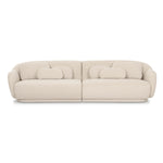 Misty 115" Boucle Modular Sofa in Cream
