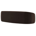 Contessa Curved Velvet Sofa in Chocolate Brown