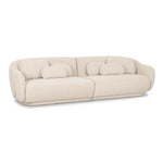 Misty 115" Boucle Modular Sofa in Cream