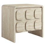 Toscana 2-Drawer Nightstand in Travertine