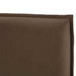 Mel Faux Mohair Velvet King Bed in Brown
