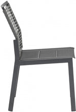 Maldives Mesh and Rope Outdoor Dining Chair in Grey