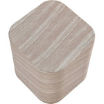 Vellon Concrete End Table in Travertine