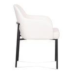 Sydney Vegan Leather Armchair - Set of 2 in Cream