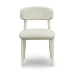 Annika Textured Outdoor Dining Side Chair in Cream