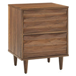 Vespera 2-Drawer Nightstand in Walnut