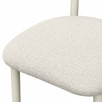 Annika Textured Outdoor Dining Side Chair in Cream