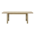 Gata 87" Outdoor Rectangular Dining Table in Light Teak