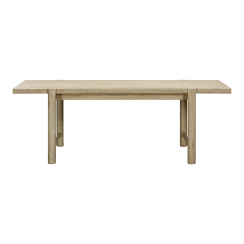 Gata 87" Outdoor Rectangular Dining Table in Light Teak