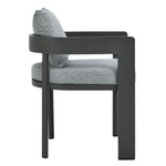 Tahoe Outdoor Aluminum Dining Chair in Gray Gray