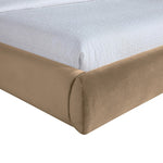 Celine Velvet Bed - King in Beige