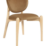 Velora Velvet Dining Chair in Saddle