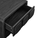 Toscana 2-Drawer Nightstand in Black