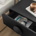 Sonnet 2-Drawer Nightstand in Black
