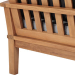 Marina Outdoor Teak Sofa in Natural Gray