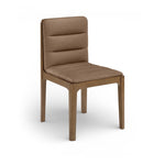 Ellis Vegan Leather Dining Chair in Brown