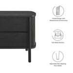 Cadence 2-Drawer Nightstand in Black