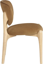 Velora Velvet Dining Chair in Saddle