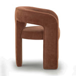 Malone Chenille Dining Chair in Rust