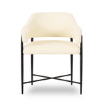 Sezanne Vegan Leather Dining Chair in Cream