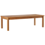 Upland Outdoor Teak Wood 4-Piece Furniture Set in Natural White