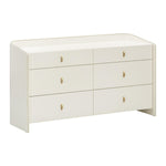 Collins 56" 6-Drawer Dresser in Cream