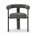 Synn Boucle Dining Chair in Black