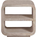 Calix Concrete End Table in Travertine