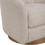Modra Swivel Accent Chair in Beige