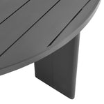 Tahoe Round Outdoor Aluminum Dining Table in Gray