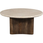 Pietra Travertine Coffee Table in Brown