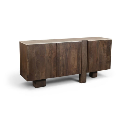 Pietra Travertine Sideboard in Brown