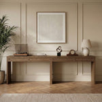 Avro Oak 2pc Desk in Brown