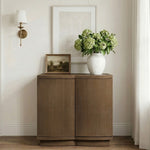 Aveline Oak 2pc Sideboard in Black