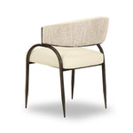 Tatum Vegan Leather Dining Chair in Cream