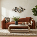 Calix Concrete Coffee Table in Travertine