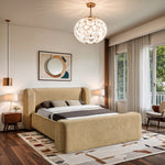 Modena Chenille Bed - King in Beige