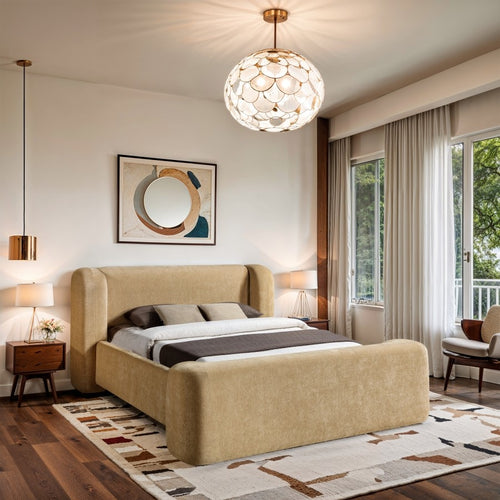 Modena Chenille Bed - King in Beige