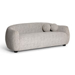 Judy 80" Woven Sofa in Black and White