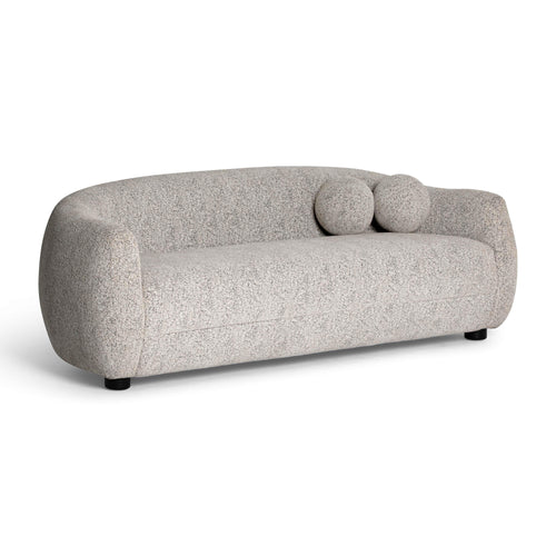 Judy 80" Woven Sofa in Black and White