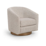Modra Swivel Accent Chair in Beige