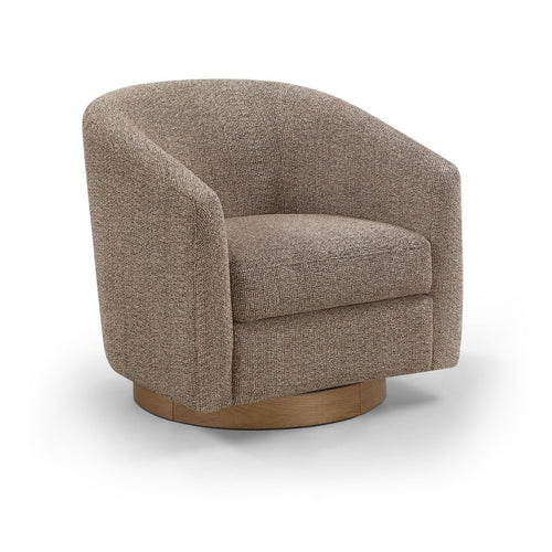 Modra Swivel Accent Chair in Brown